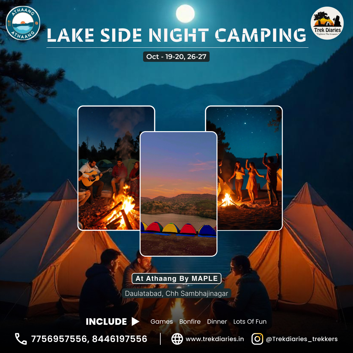 Lake Side Camping in Ch Sambhajinagar 